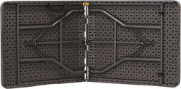 Inklapbare cateringtafel - Houten bord - Donkergrijs - 180x74 cm - 100kg belasting