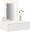 vidaXL - Wandkaptafel - met - LED-verlichting - - - Wit