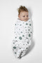 Meyco SwaddleMeyco Dots inbakerdoek - 100% katoen - Stone Green (4-6 maanden)