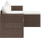vidaXL - Loungeset - poly - rattan - bruin