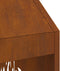 vidaXL - Vuurkorf - 50x50x100 - cm - Verweerd - Staal