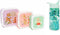BEAU by Bo Petit Monkey Snackdozen + Drinkfles Animals Picnic/Glitter Back to School set - Groen