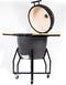 Grill Guru Original XL - Kamado Barbecue ø56cm - Compleet met regenhoes en zijtafels - Grijs