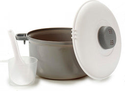 Stoomkoker Magnetron - Stoomkoker - Wit Grijs Polypropyleen (2,7 L)