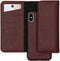 Selencia Hoesje Geschikt voor iPhone Xs / X Hoesje Met Pasjeshouder - Selencia Tierra Uitneembare Slang Clutch - Donkerrood