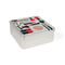 Multi-functionele Kist Confortime Make-Up Metaal 19,7 x 19,7 x 8 cm (12 Stuks)
