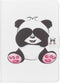 Tablet Hoes Geschikt voor iPad Air 1 (2013) - Design Softcase Bookcase - Wit / Meerkleurig /Small Panda