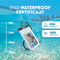 Travelly® Waterdicht Telefoonhoesje - IPX8 Onderwater Hoesje - Geschikt voor Smartphones tot 18 cm - Set van 2 (2 stuks)
