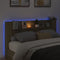 vidaXL - Hoofdbordkast - met - LED - 180x16,5x103,5 - cm - sonoma - eikenkleurig