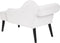 BIARRITZ - Chaise longue - Wit - Linkerzijde - Polyester