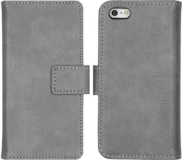 iMoshion Hoesje Geschikt voor iPhone SE (2016) / 5 / 5s Hoesje Met Pasjeshouder - iMoshion Luxe Bookcase - Grijs