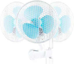 Fertraso - Oscillerende Grip Clip Ventilator - 180 graden zwenkend 20W - Wit