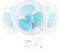 Fertraso - Oscillerende Grip Clip Ventilator - 180 graden zwenkend 20W - Wit
