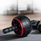DK.® Ab Wheel - Professioneel Ab roller - Full Body Workout - Zwart/Rood