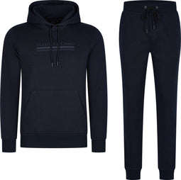 Mario Russo Trainingspak Anselm - Joggingpak - Hoody - Zwart - XXL