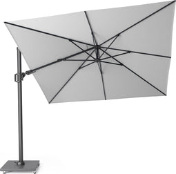 Platinum Challenger T² - Zweefparasol - 300x300 cm - Dubbel Kantelbaar - 360° Draaibaar - Wit - 96% UV protectie