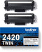 Brother TN-2420TWIN - Toner - 2-Pack - Zwart (2 stuks)