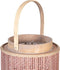 Lykta 26 x 26 x 34,5 cm Kaarshouder Bruin Natuurlijke Vezel