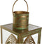 Lykta DKD Home Decor Gouden Metaal 16,5 x 16,5 x 50 cm Blad van een plant