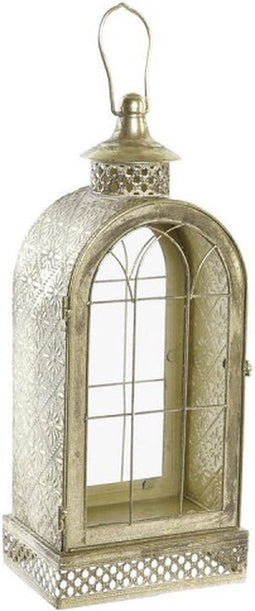 Lykta DKD Home Decor Kristal Gouden Metaal (18 x 13 x 43 cm)