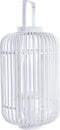 Lykta DKD Home Decor Kristal Wit Bamboe (28 x 28 x 47 cm)