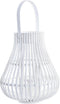 Lykta DKD Home Decor Kristal Wit Bamboe (29 x 29 x 34 cm)