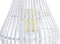 Lykta DKD Home Decor Kristal Wit Bamboe (29 x 29 x 34 cm)
