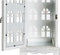 Lykta DKD Home Decor Verouderde afwerking Wit Grijs Hout Kristal Mediterrane 19 x 19 x 51 cm