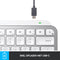 Logitech MX Keys Mini - Draadloos Toetsenbord - Voor Mac met Smart Keys en Slimme Verlichting - Grijs