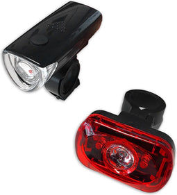 Lynx Fiets Verlichtingsset Basic 3 Lux Batterij Led Voorlamp & Achterlamp