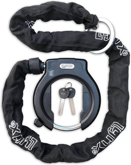 Lynx Lazo | ART2 Fietsslot | Ringslot + 120cm Insteekketting | Bevestigingsmaterialen en gereedschap inbegrepen