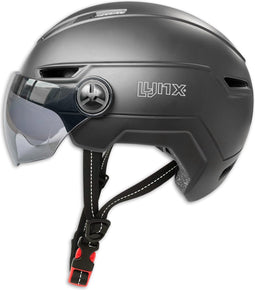Lynx Speed Pedelec Helm met Visier - Zwart - Visor Pro Fietshelm Medium