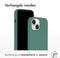 Accezz Liquid Silicone Backcover - iPhone 15 - Schokabsorberend - Donkergroen