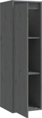 vidaXL - Wandkast - 30x30x100 - cm - massief - grenenhout - grijs