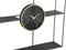 PTMD Reni Klok Met Wandrek - 63 x 14,5 x 63 cm - Metaal/hout - Zwart