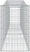 vidaXL - Schanskorven - 6 - st - gewelfd - 400x50x80/100 - cm - gegalvaniseerd - ijzer