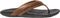 Olukai Mea Ola - Heren leren slippers - Cowboy look - Lichtbruin