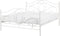 LYRA - Tweepersoonsbed - Wit - 140 x 200 cm - Metaal
