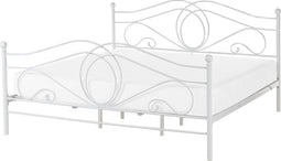 LYRA - Tweepersoonsbed - Wit - 180 x 200 cm - Metaal