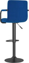 vidaXL - Barkrukken - 2 - st - stof - blauw