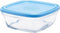 Hermetische Lunchtrommel Duralex Freshbox Blauw Vierkant (17 x 17 x 7 cm) (1,15 L)