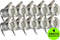 Lyslight Olan Grondspot Voordeelset - Tuinverlichting - 10 Aluminium/RVS Spots - Plug and Play - Laagspanning 24V