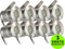 Lyslight Olan Grondspot Voordeelset - Tuinverlichting - 8 Aluminium/RVS Spots - Plug and Play - Laagspanning 24V