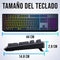 Chroma Draadloze Gaming Toetsenbord Spaans - RGB Verlichting - Zwart