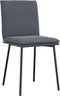 vidaXL - Eetkamerstoelen - 2 - st - fluweel - donkergrijs