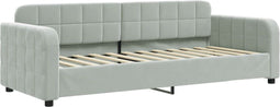 vidaXL - Slaapbank - 80x200 - cm - fluweel - lichtgrijs