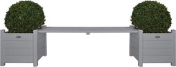 Esschert - Design - Bank - met - Plantenbak - Grijs - CF33G