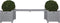 Esschert - Design - Bank - met - Plantenbak - Grijs - CF33G