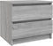 vidaXL - Nachtkastjes - 2 - st - 50x39x43,5 - cm - bewerkt - hout - grijs - sonoma - eiken