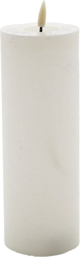led kaars ivoor wit 20x7,5cm
